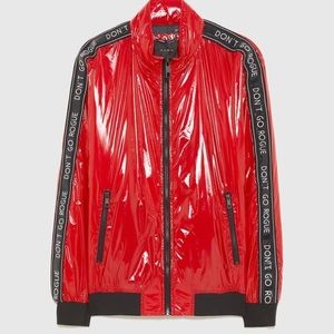Zara “Don’t Go Rogue” Vinyl Jacket